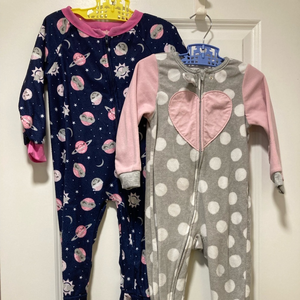 Toddler one piece pajamas.